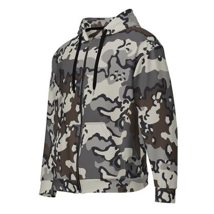 Alaska Chocolate Chip Tundra CAMO Unisex zip hoodie - Zip Hoodies