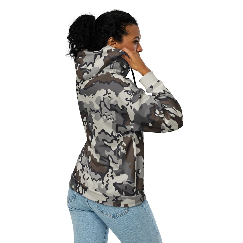 Alaska Chocolate Chip Tundra CAMO Unisex zip hoodie