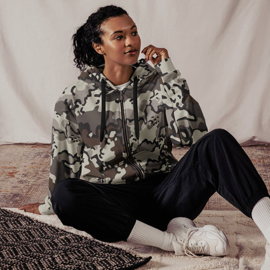 Alaska Chocolate Chip Tundra CAMO Unisex zip hoodie - Zip Hoodies