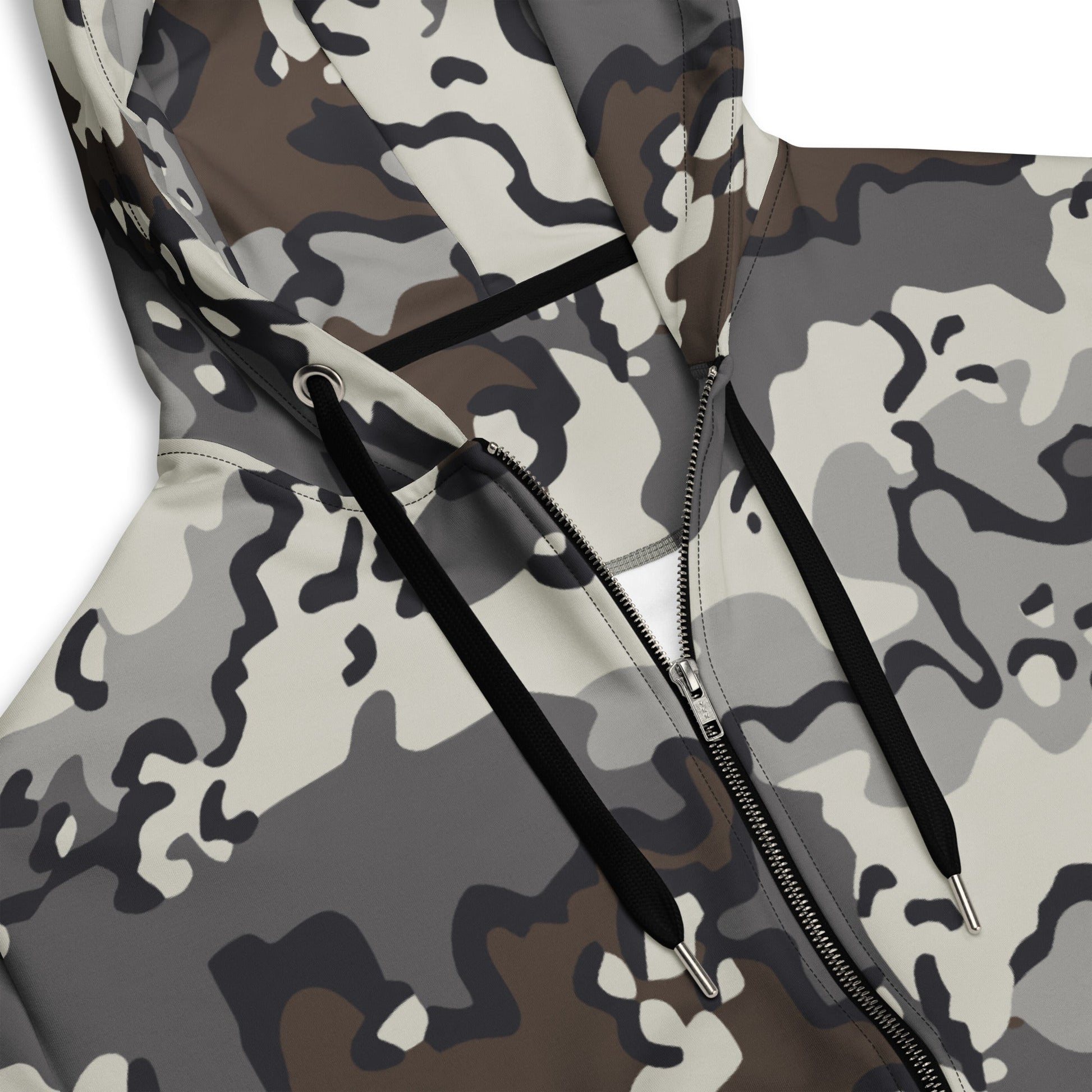 Alaska Chocolate Chip Tundra CAMO Unisex zip hoodie - Zip Hoodies