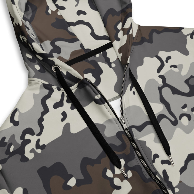 Alaska Chocolate Chip Tundra CAMO Unisex Zip Hoodie
