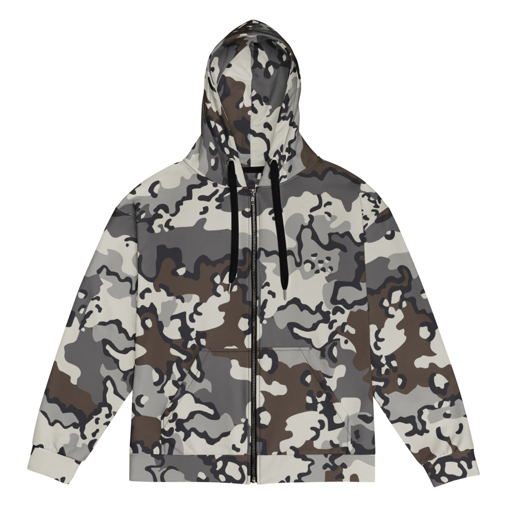 Alaska Chocolate Chip Tundra CAMO Unisex zip hoodie - Zip Hoodie