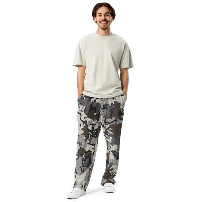Alaska Chocolate Chip Tundra CAMO Wide-leg joggers - Joggers