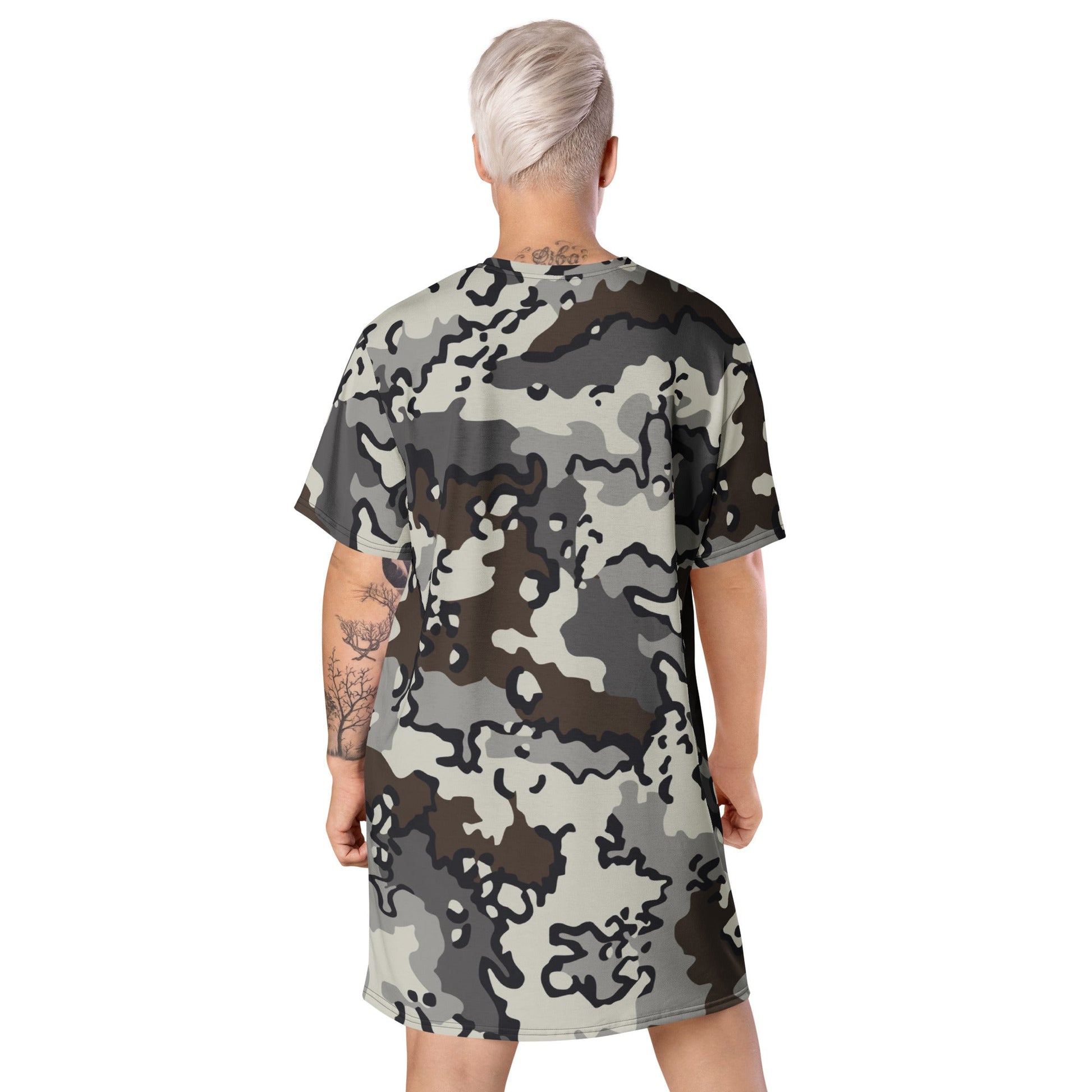 Alaska Chocolate Chip Tundra CAMO Womens T-Shirt Dress
