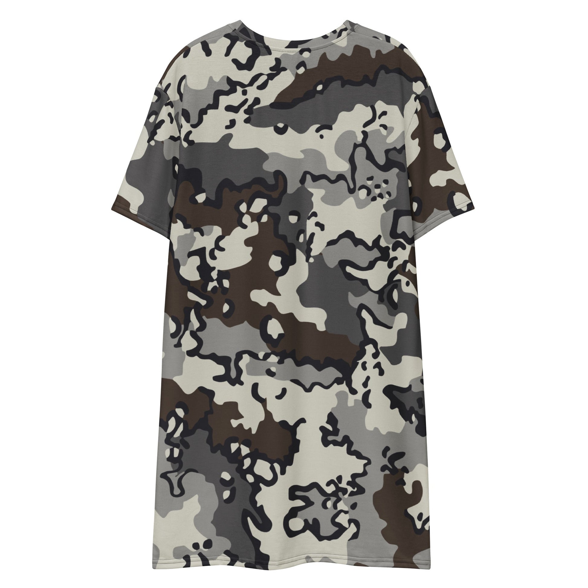 Alaska Chocolate Chip Tundra CAMO Womens T-Shirt Dress