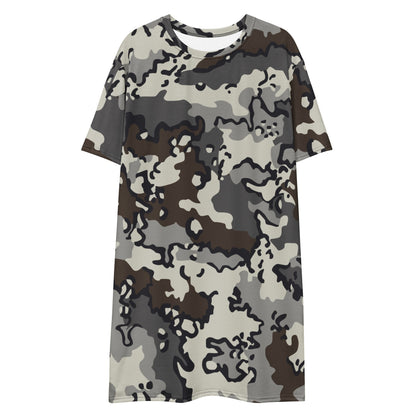 Alaska Chocolate Chip Tundra CAMO Womens T-Shirt Dress