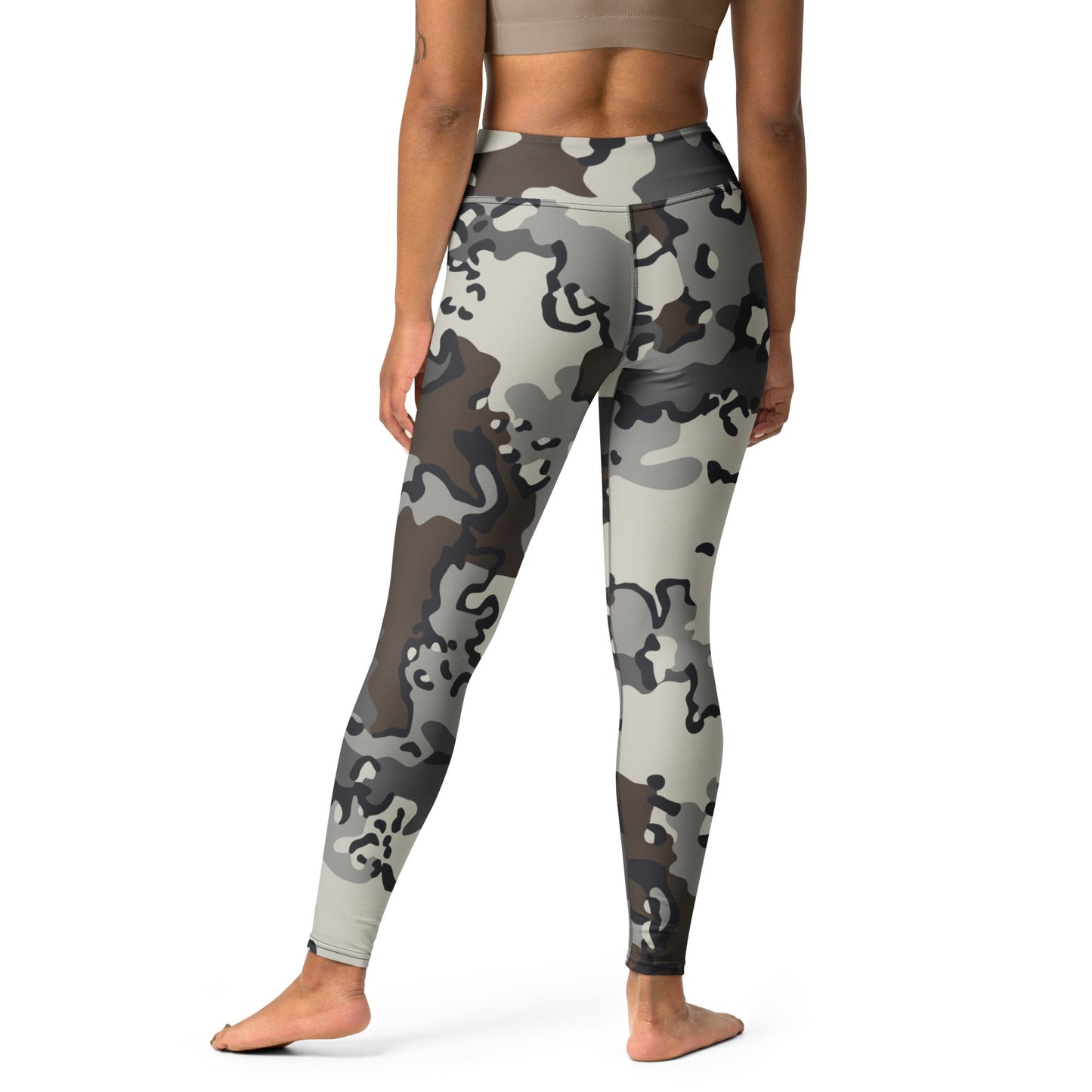 Alaska Chocolate Chip Tundra CAMO Yoga Leggings - Womens