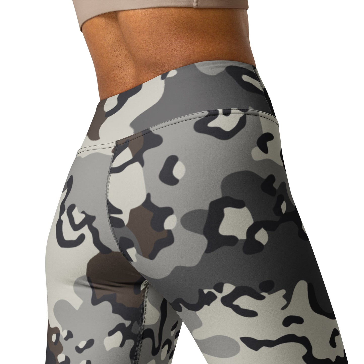 Alaska Chocolate Chip Tundra CAMO Yoga Leggings - Womens