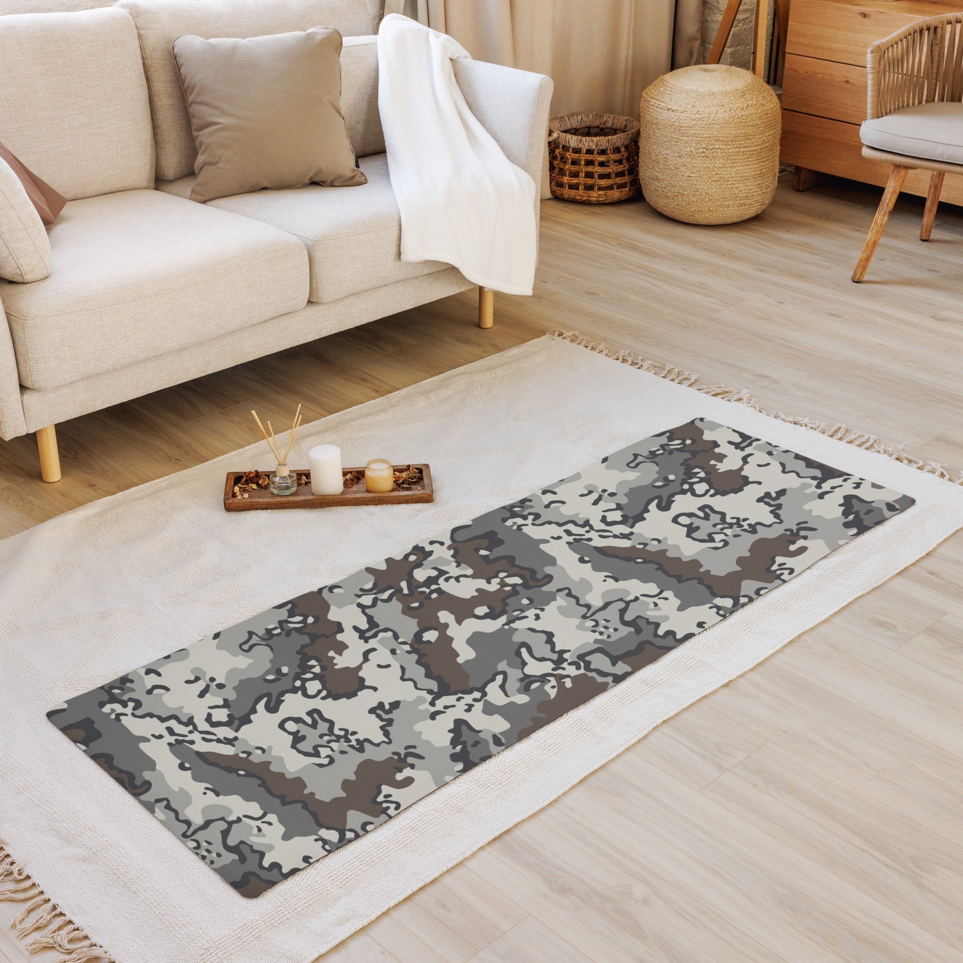 Alaska Chocolate Chip Tundra CAMO Yoga Mat