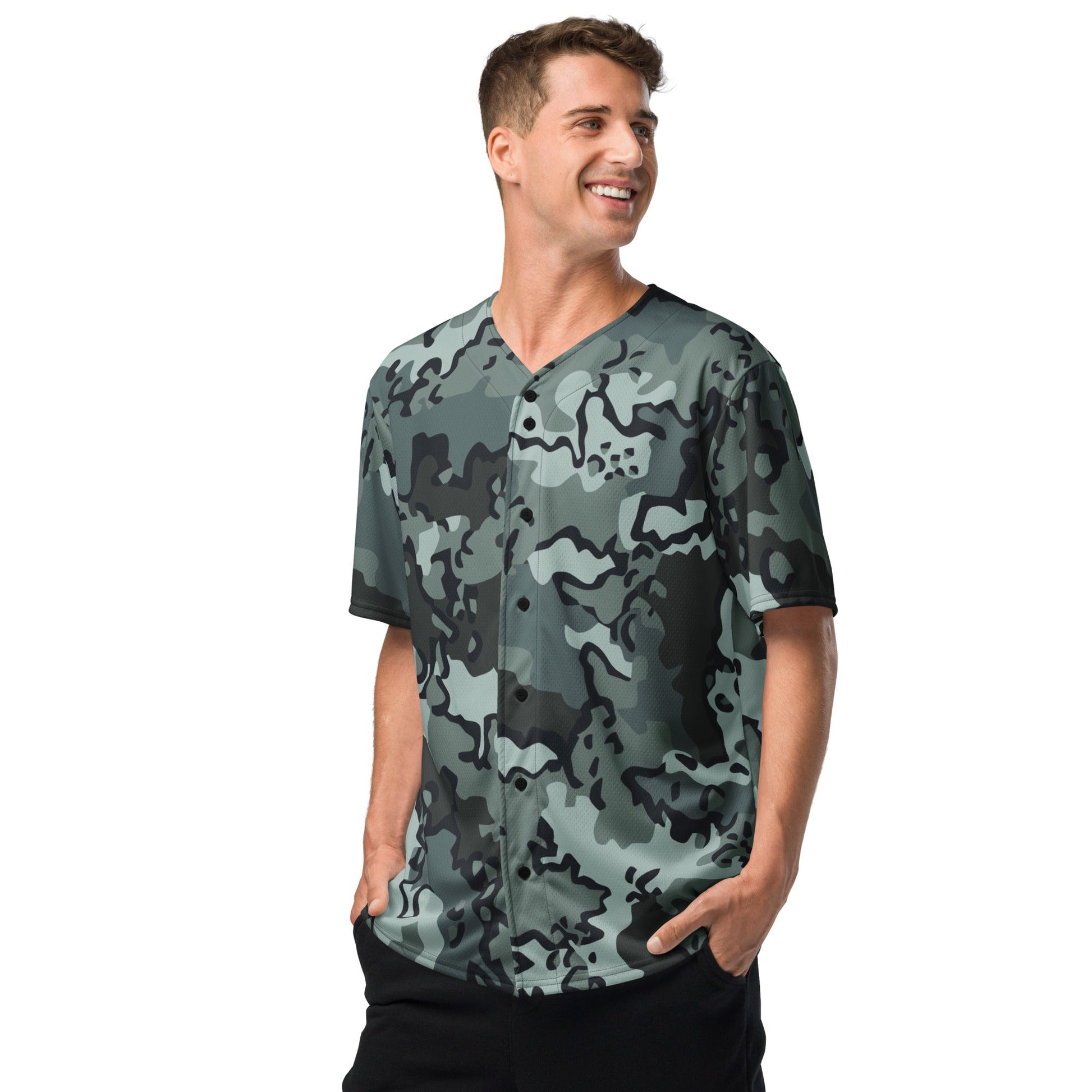 Alaska Chocolate Chip Urban CAMO baseball jersey - Baseball Jerseys