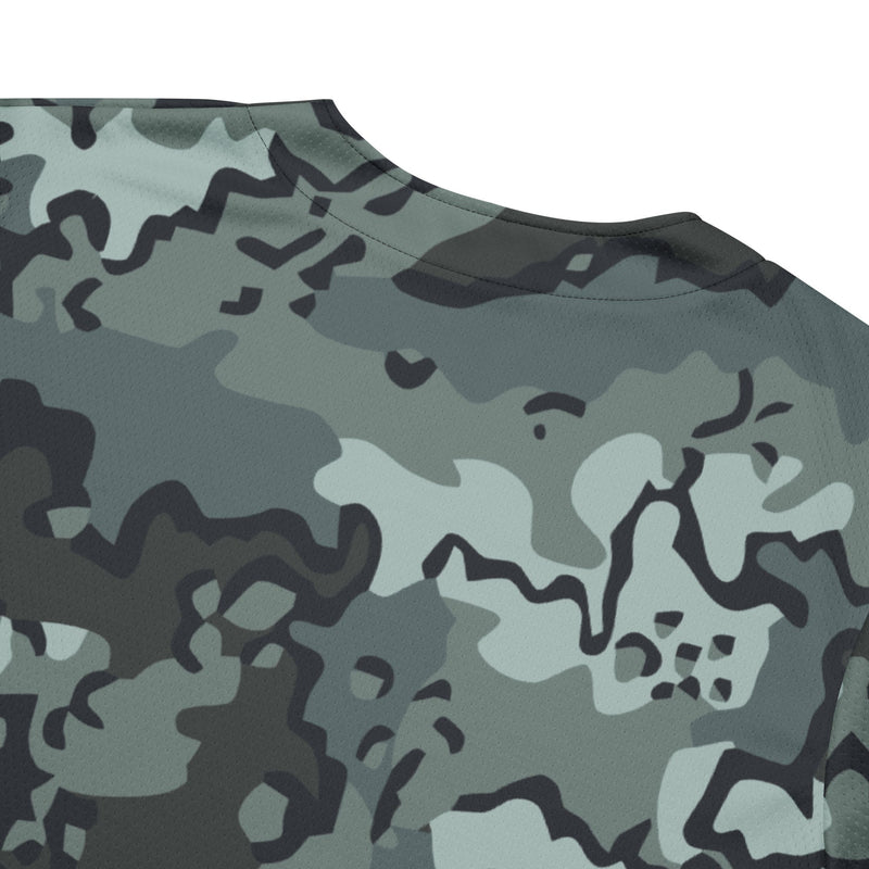 Alaska Chocolate Chip Urban CAMO Unisex Baseball Jersey