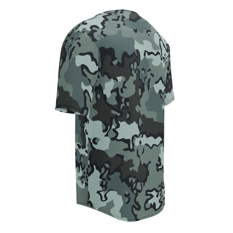 Alaska Chocolate Chip Urban CAMO Unisex Baseball Jersey