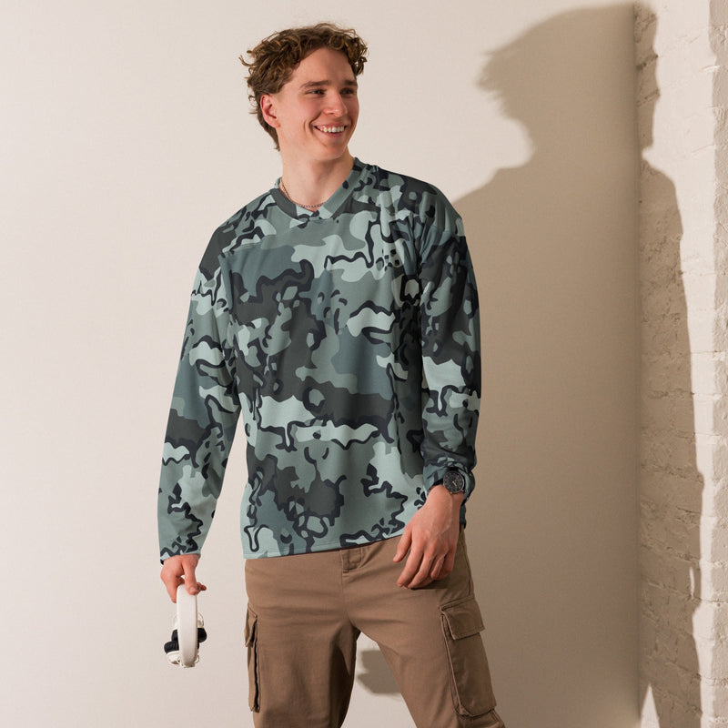 Alaska Chocolate Chip Urban CAMO Unisex Hockey Fan Jersey