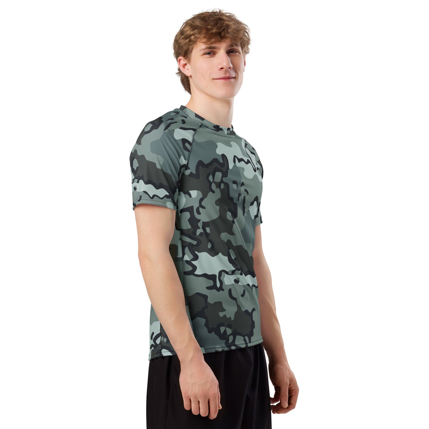 Alaska Chocolate Chip Urban CAMO Mens Short-Sleeve Rash Guard - Short-sleeve Guards