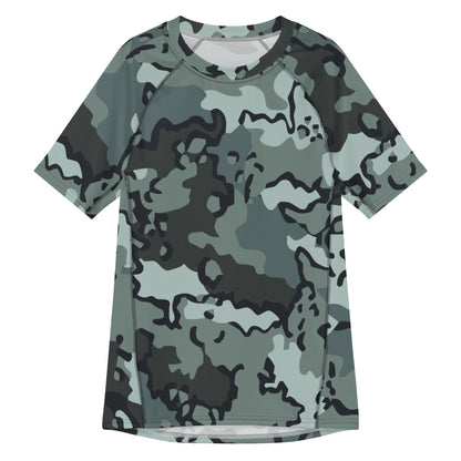 Alaska Chocolate Chip Urban CAMO Mens Short-Sleeve Rash Guard - 2XS - Short-sleeve Guards
