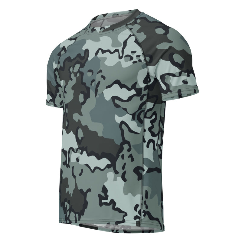 Alaska Chocolate Chip Urban CAMO Mens Short-Sleeve Rash Guard - SS