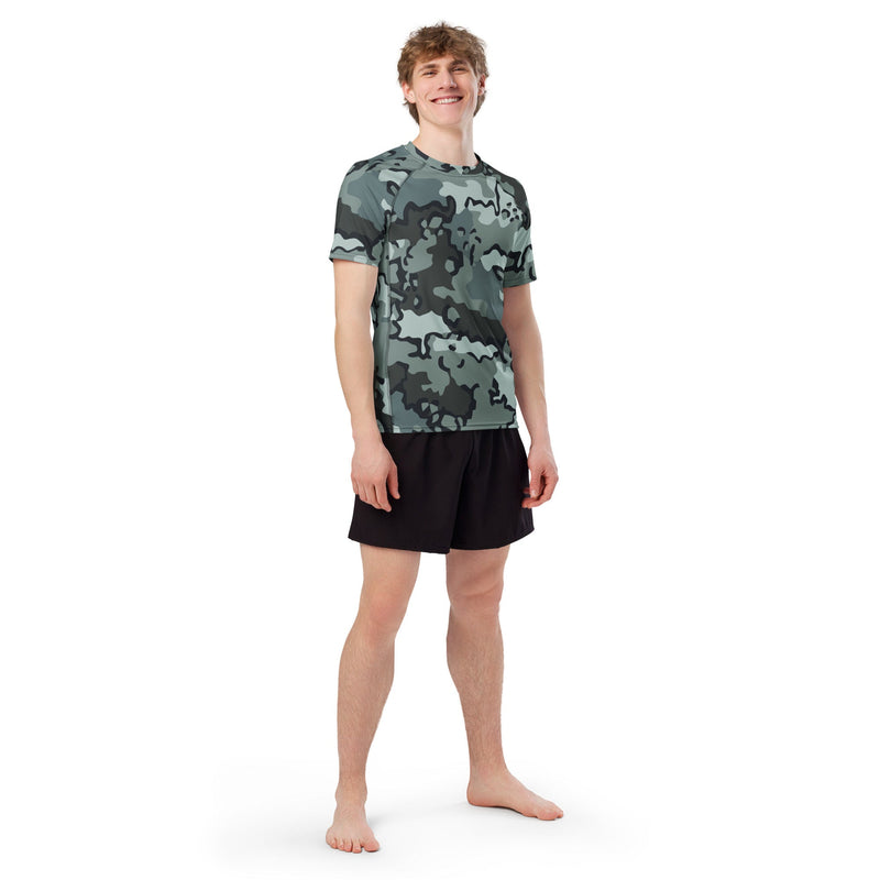 Alaska Chocolate Chip Urban CAMO Mens Short-Sleeve Rash Guard - SS