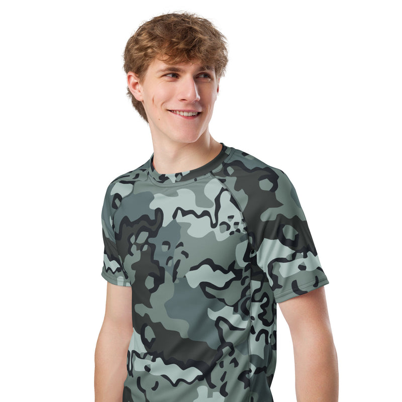 Alaska Chocolate Chip Urban CAMO Mens Short-Sleeve Rash Guard - SS