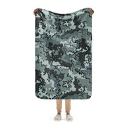 Alaska Chocolate Chip Urban CAMO Sherpa Blanket - 37″×57″
