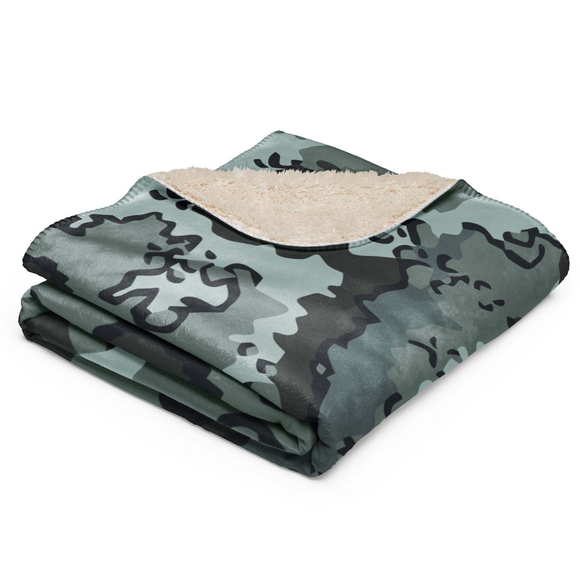 Alaska Chocolate Chip Urban CAMO Sherpa blanket - Blankets