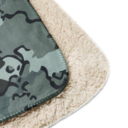 Alaska Chocolate Chip Urban CAMO Sherpa Blanket