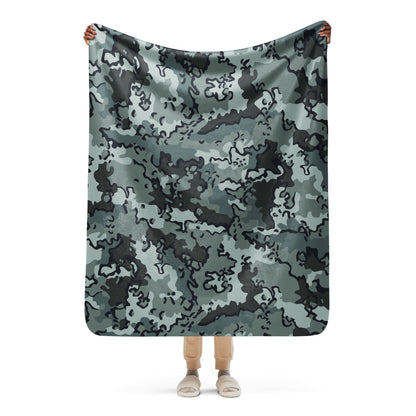 Alaska Chocolate Chip Urban CAMO Sherpa blanket - 50″×60″ - Blankets