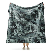 Alaska Chocolate Chip Urban CAMO Sherpa Blanket - 60″×80″