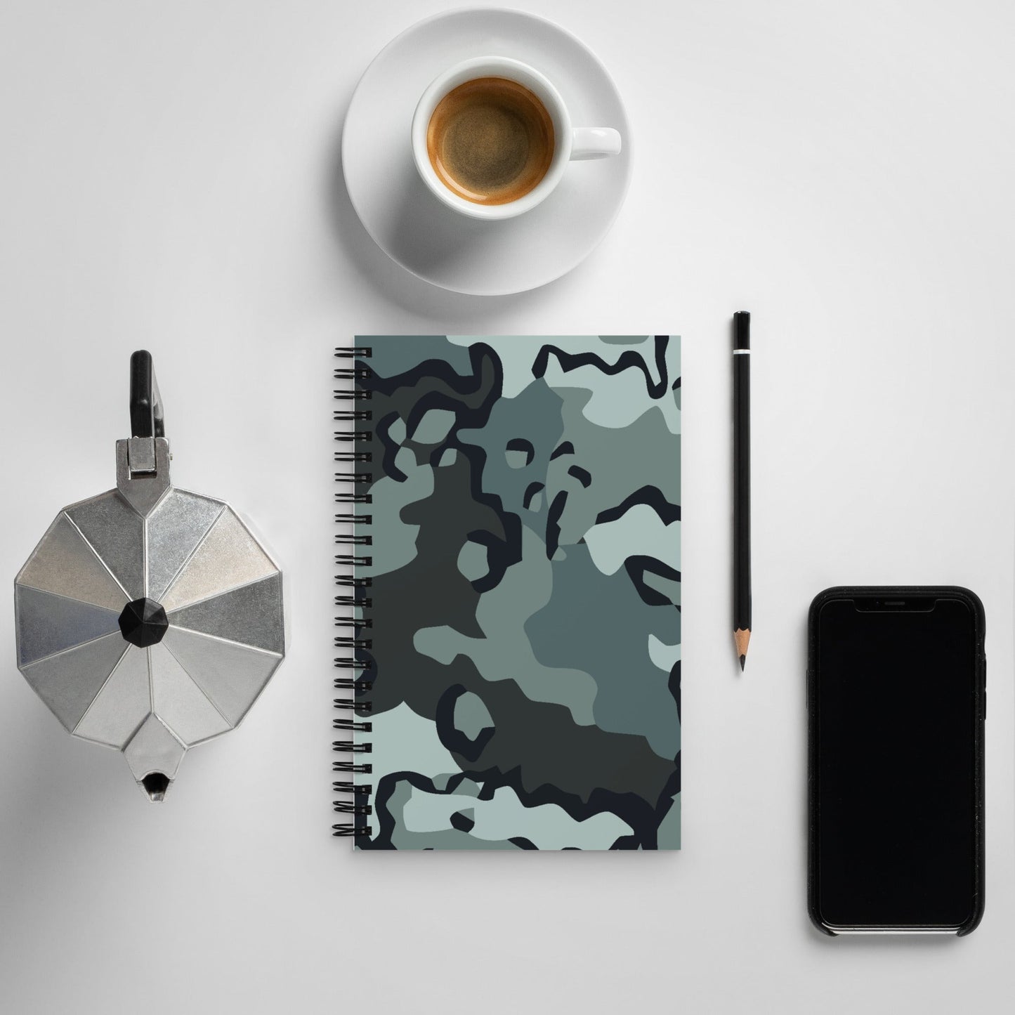 Alaska Chocolate Chip Urban CAMO Spiral notebook - Notebooks