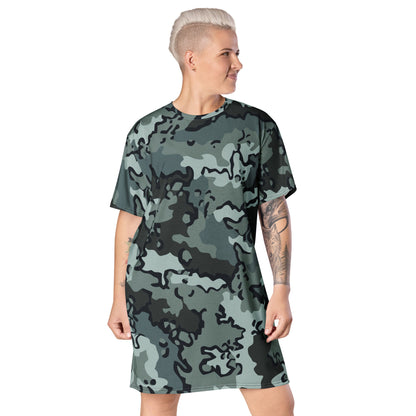 Alaska Chocolate Chip Urban CAMO T-shirt dress - 2XS - Womens T-Shirt Dresses