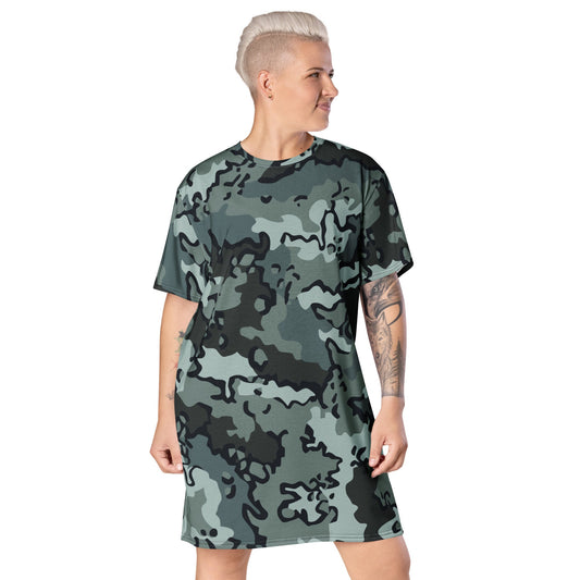 Alaska Chocolate Chip Urban CAMO T-shirt dress - 2XS - Womens T-Shirt Dresses