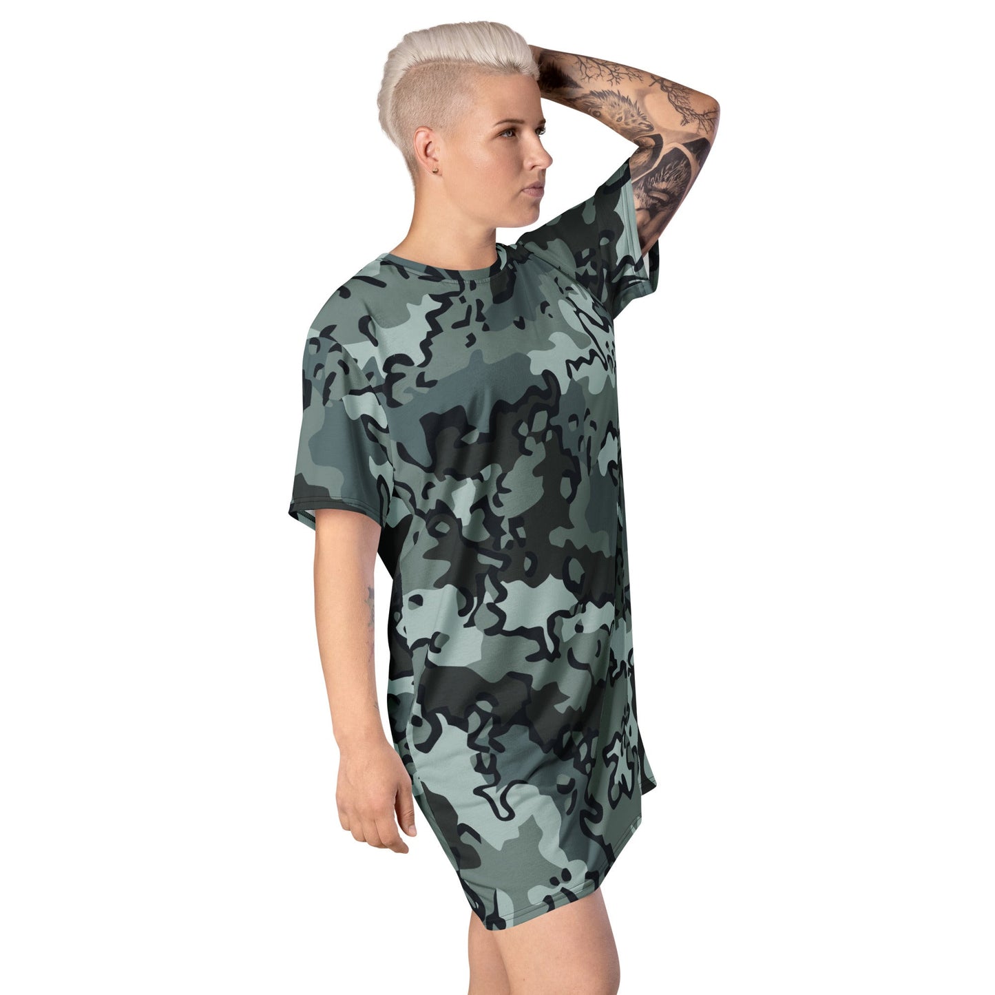Alaska Chocolate Chip Urban CAMO T-shirt dress - Womens T-Shirt Dresses