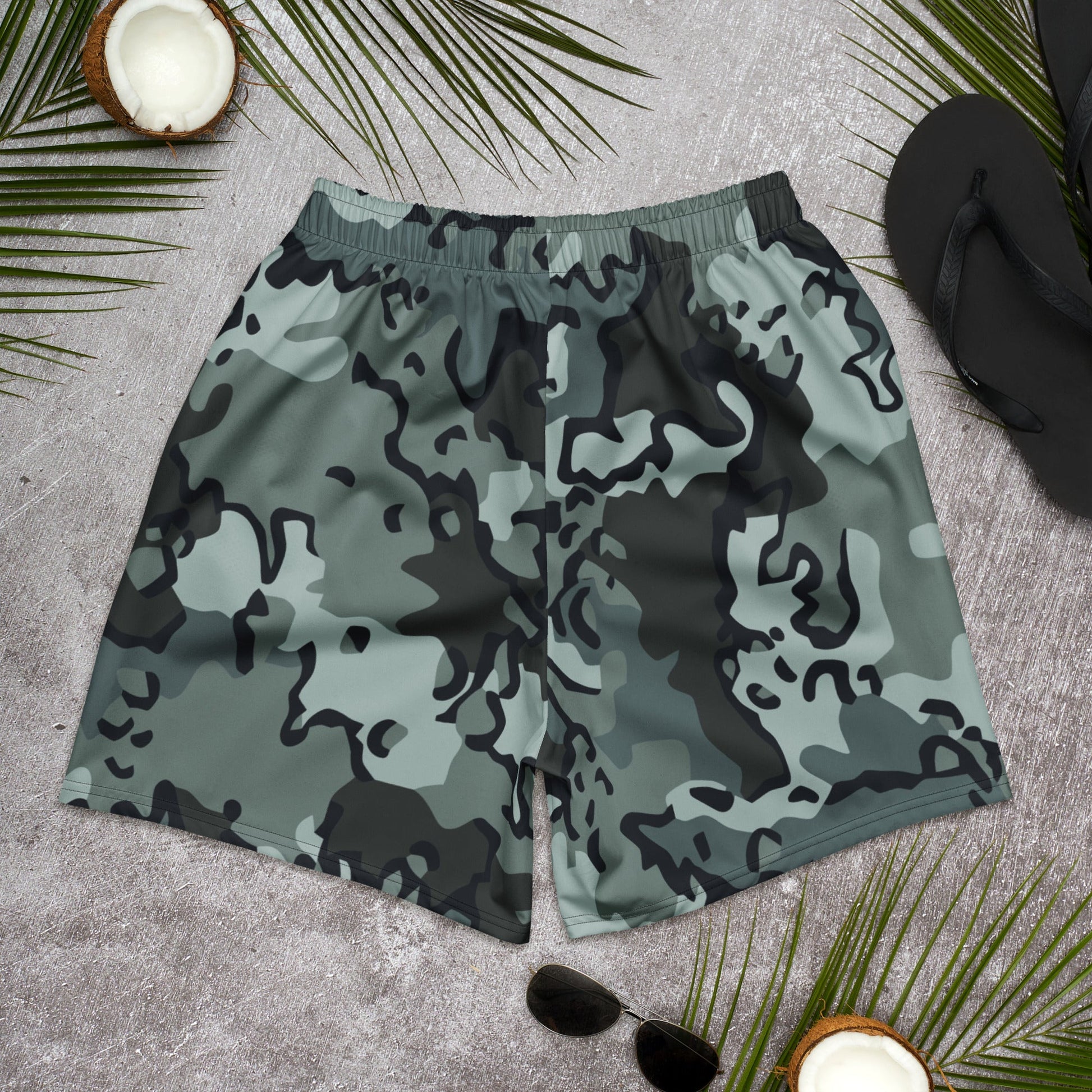 Alaska Chocolate Chip Urban CAMO Unisex Athletic Long Shorts