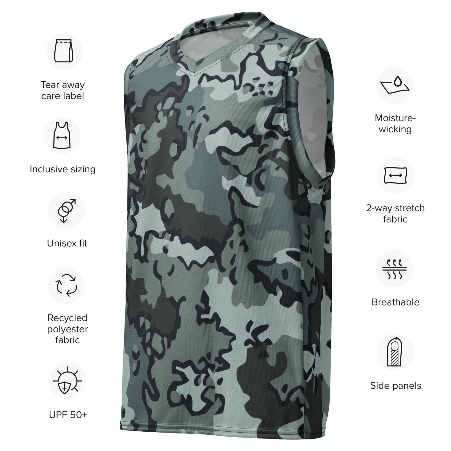 Alaska Chocolate Chip Urban CAMO unisex basketball jersey - Basketball Jerseys