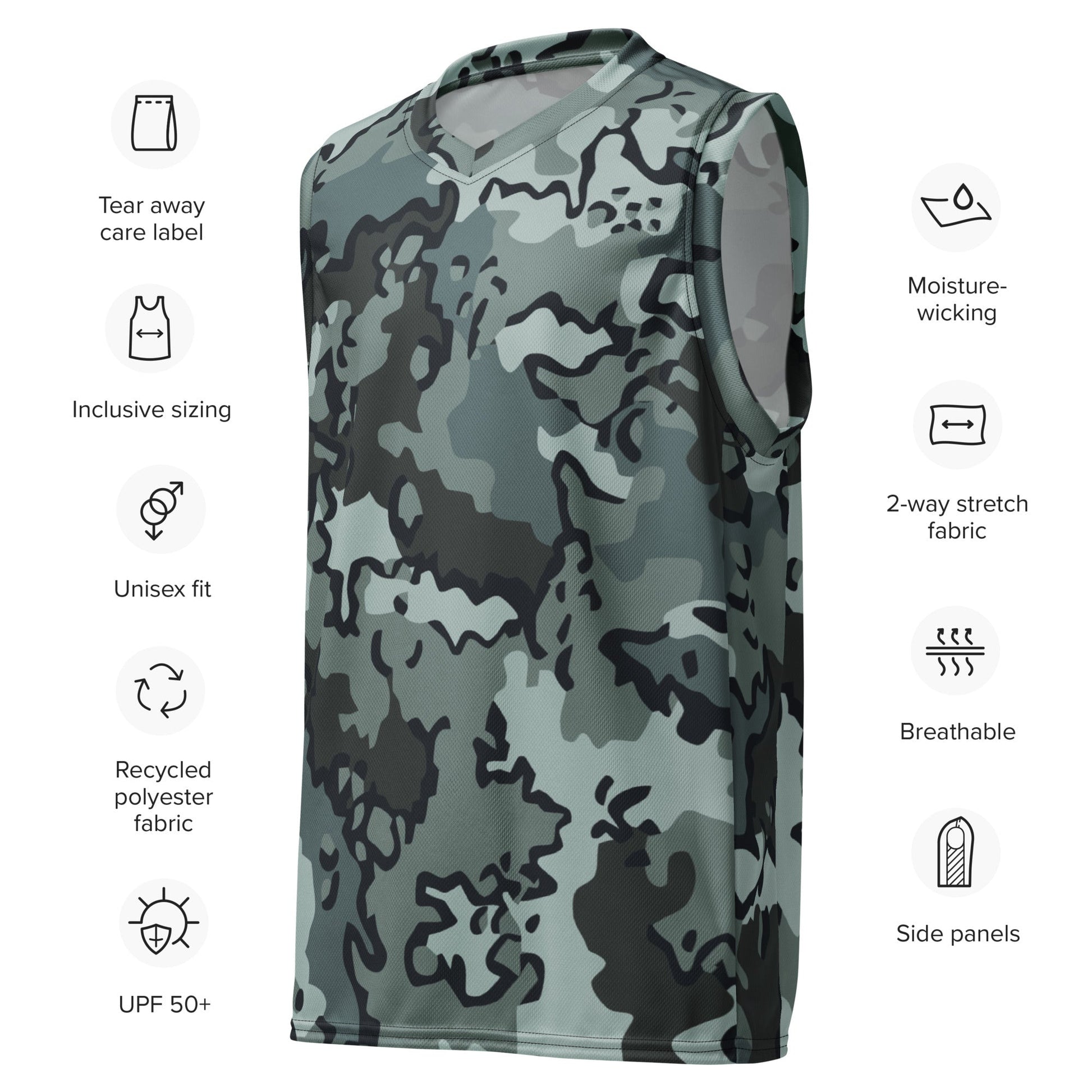 Alaska Chocolate Chip Urban CAMO unisex basketball jersey - Basketball Jerseys