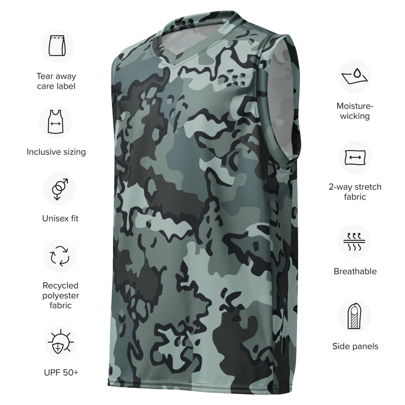 Alaska Chocolate Chip Urban CAMO Unisex Basketball Jersey