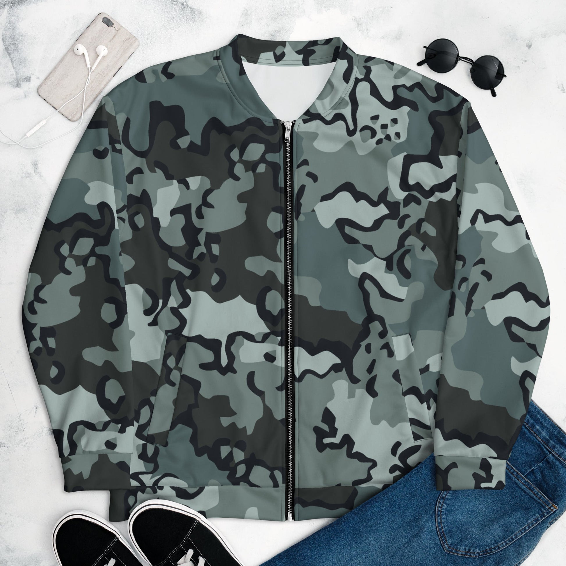 Alaska Chocolate Chip Urban CAMO Unisex Bomber Jacket - Jackets