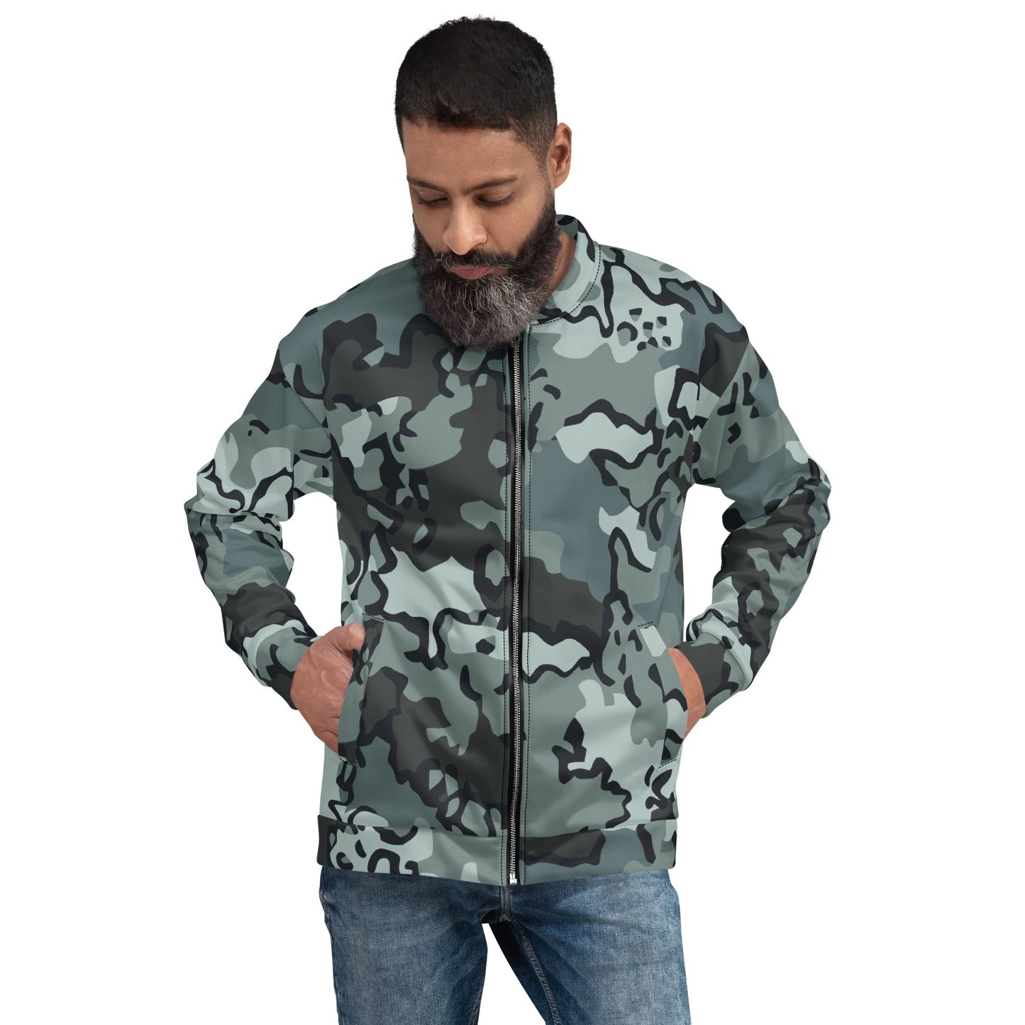 Alaska Chocolate Chip Urban CAMO Unisex Bomber Jacket - XS - Jackets