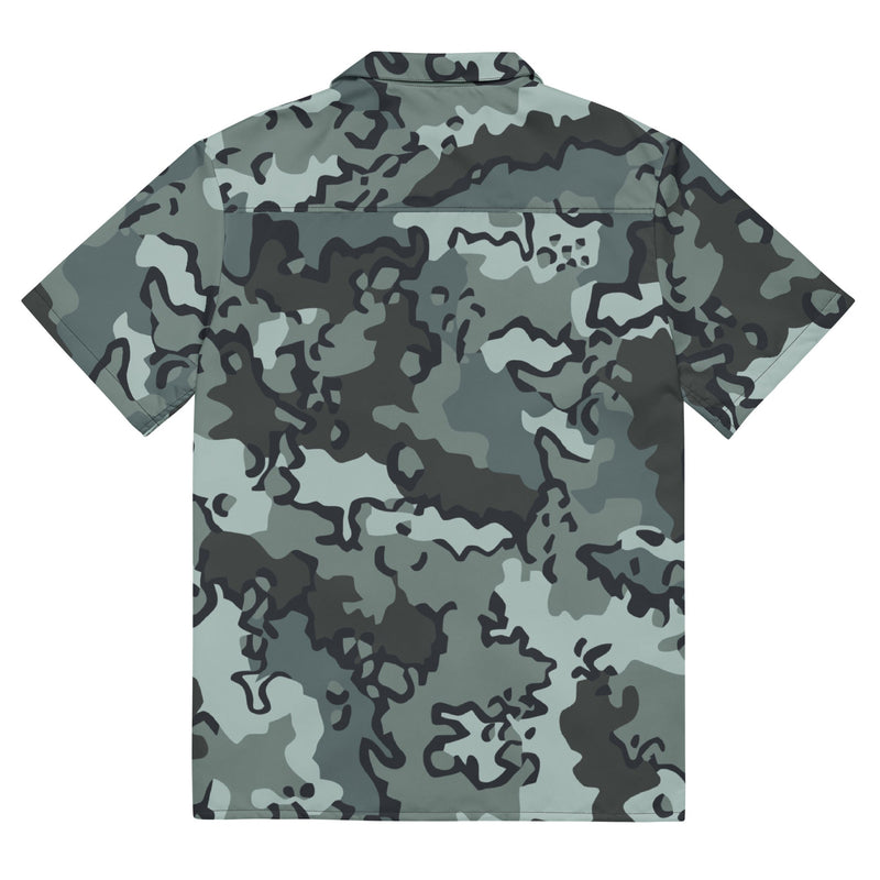Alaska Chocolate Chip Urban CAMO Unisex Short-Sleeve Button Shirt - Button-Up