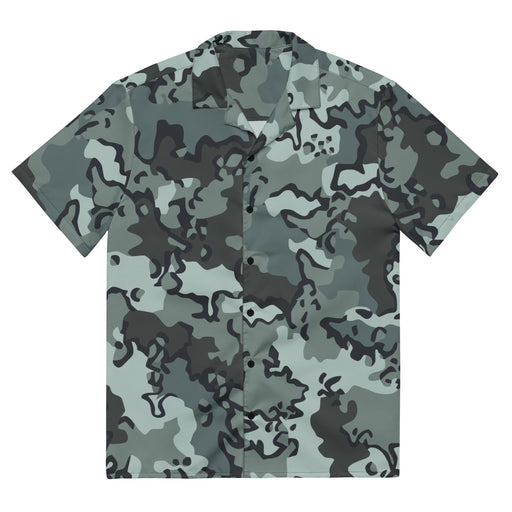 Alaska Chocolate Chip Urban CAMO Unisex Short-Sleeve Button Shirt - 2XS - Button-Up
