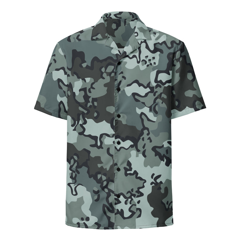 Alaska Chocolate Chip Urban CAMO Unisex Short-Sleeve Button Shirt - Button-Up