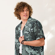Alaska Chocolate Chip Urban CAMO Unisex Short-Sleeve Button Shirt - Button-Up