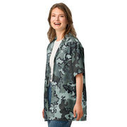 Alaska Chocolate Chip Urban CAMO Unisex Short-Sleeve Button Shirt - Button-Up