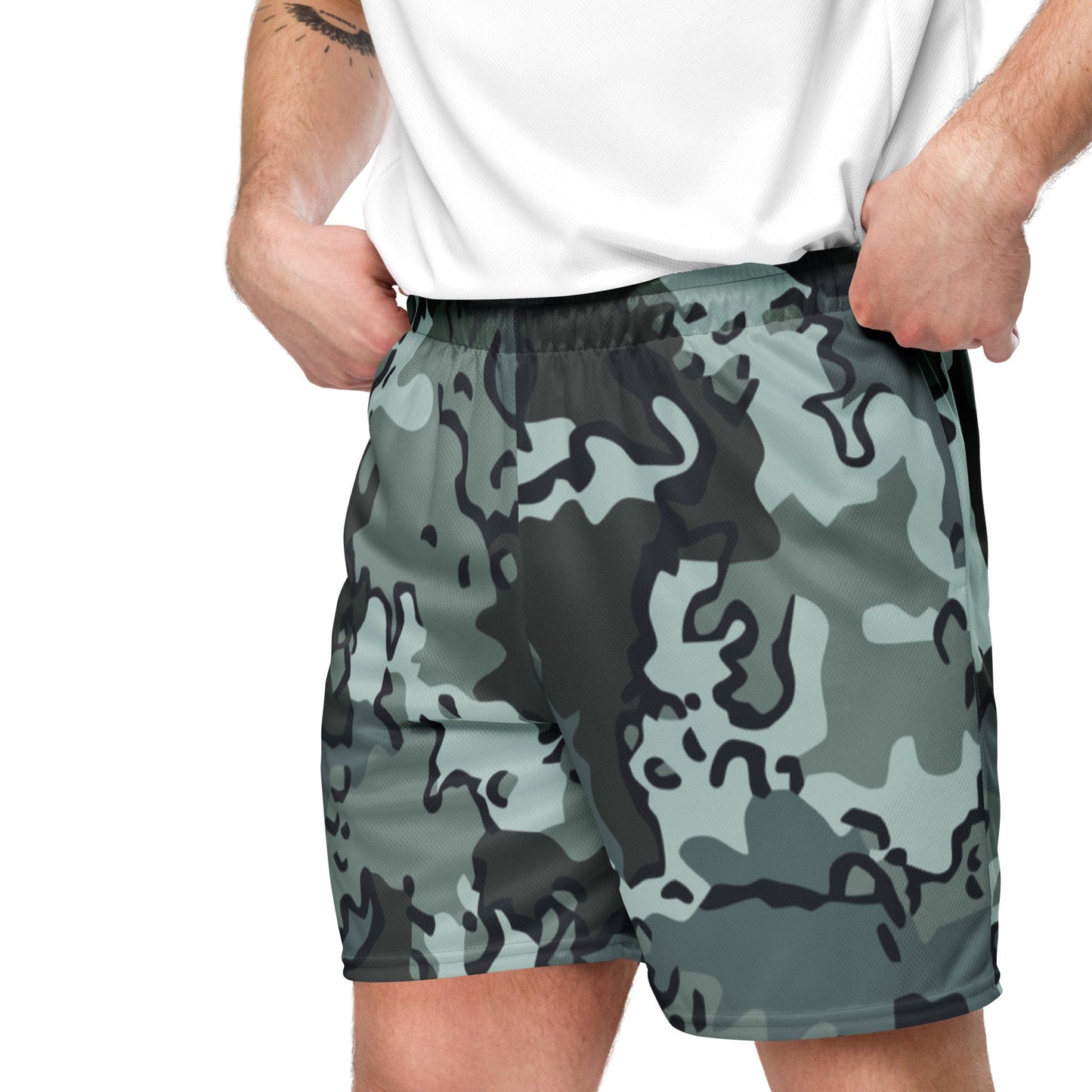 Alaska Chocolate Chip Urban CAMO Unisex mesh shorts - Mesh Shorts