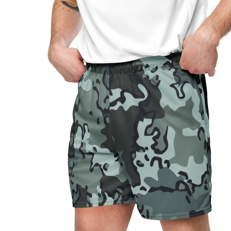 Alaska Chocolate Chip Urban CAMO Unisex Mesh Shorts