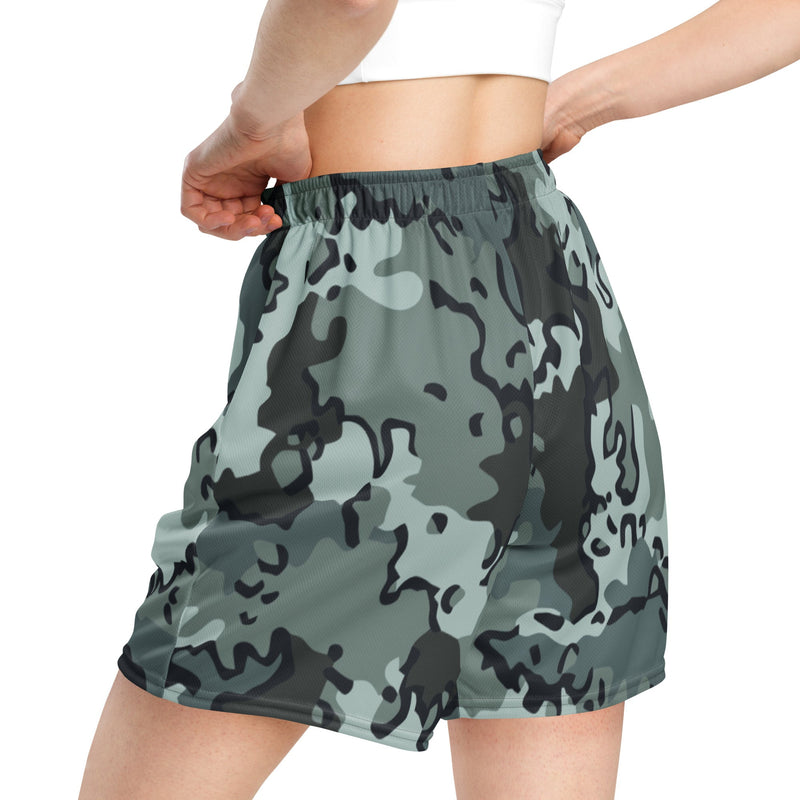 Alaska Chocolate Chip Urban CAMO Unisex Mesh Shorts