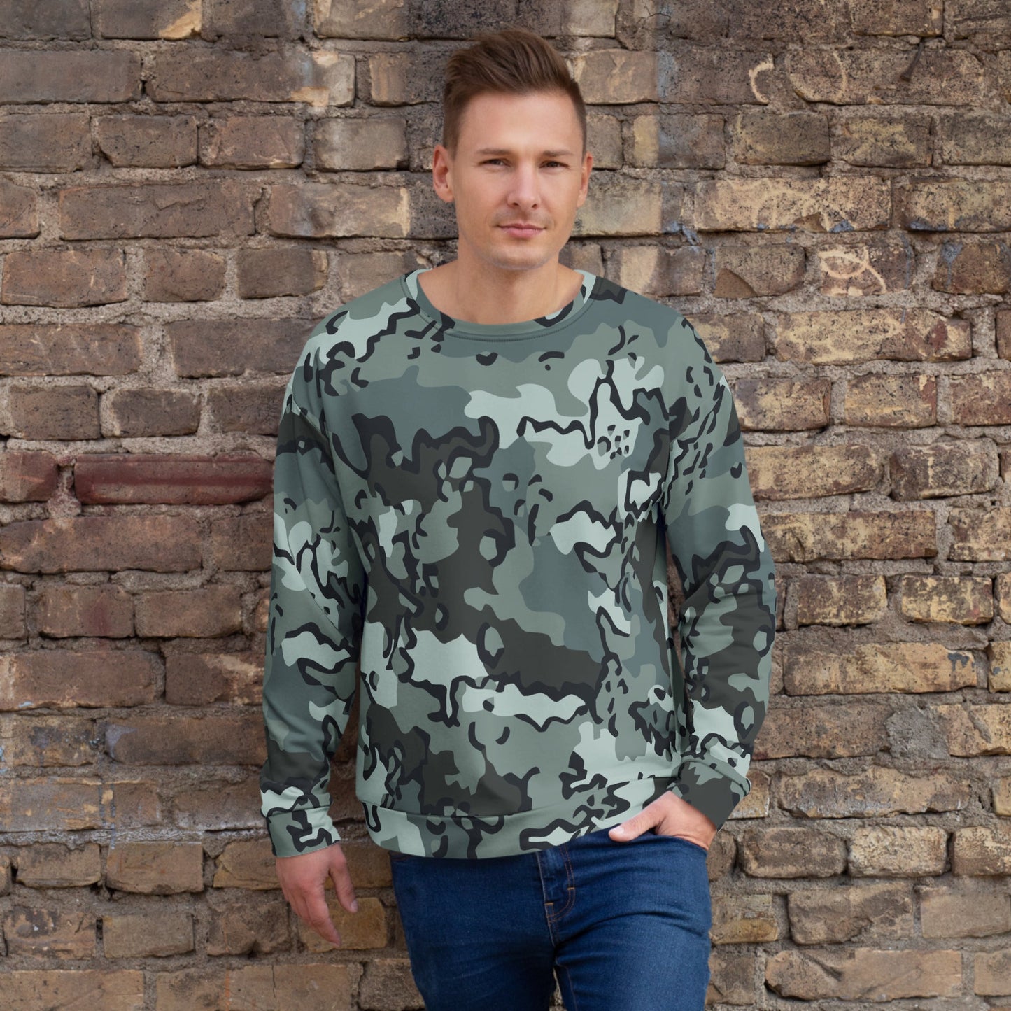 Alaska Chocolate Chip Urban CAMO Unisex Sweatshirt - 2XS - Sweatshirts