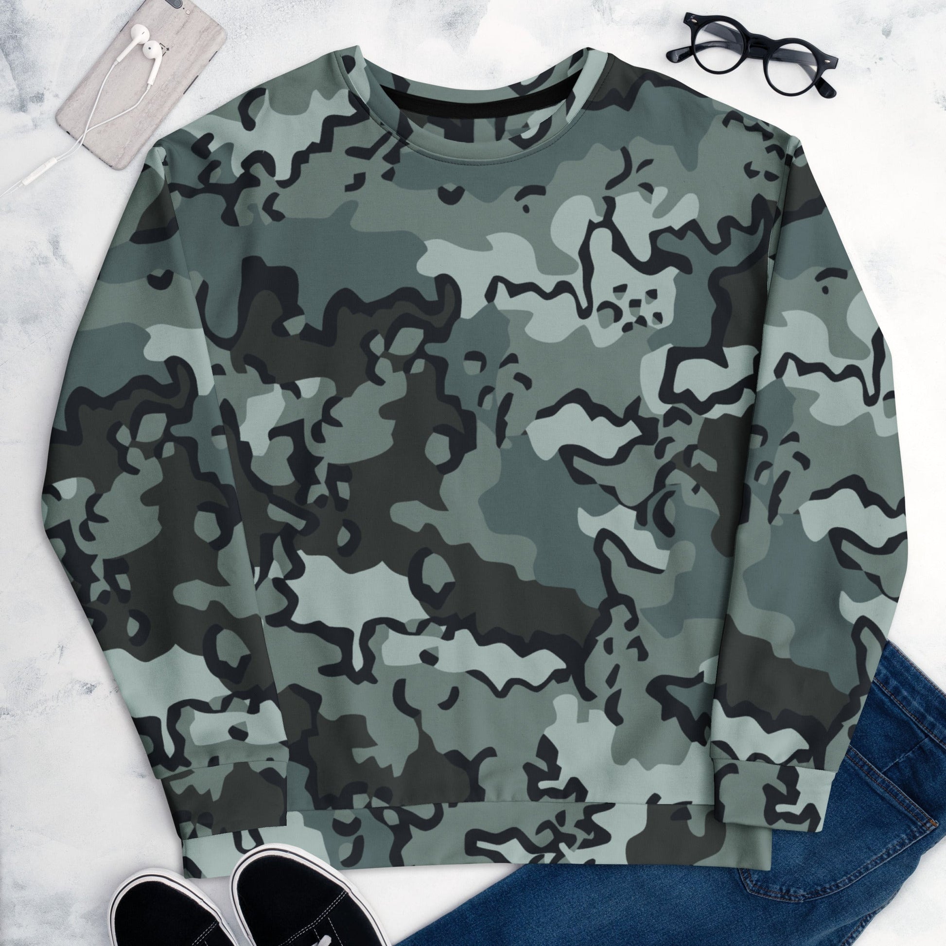 Alaska Chocolate Chip Urban CAMO Unisex Sweatshirt - Sweatshirts