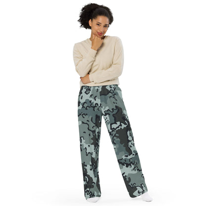 Alaska Chocolate Chip Urban CAMO unisex wide-leg pants - Wide-leg Pants
