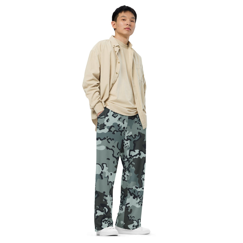 Alaska Chocolate Chip Urban CAMO Unisex Wide-Leg Leisure Pants - Pant