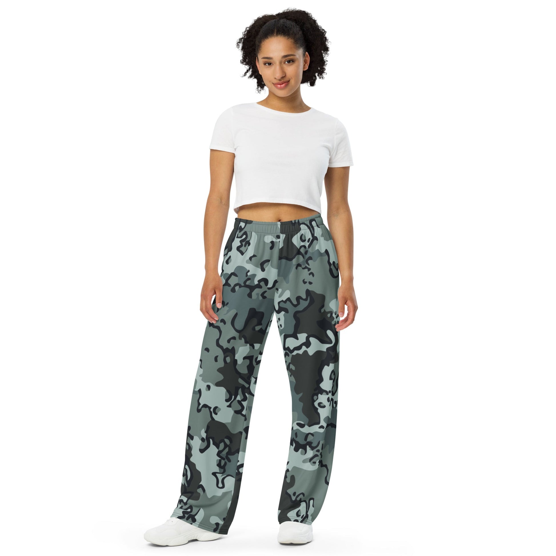 Alaska Chocolate Chip Urban CAMO unisex wide-leg pants - Wide-leg Pants